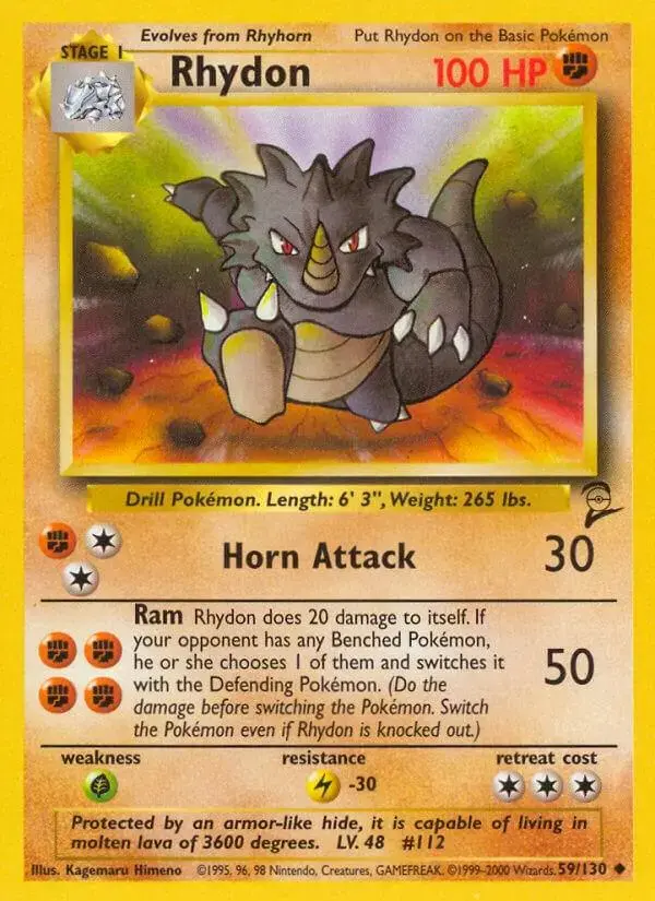 Rhydon - Pokemon Base Set 2 #59
