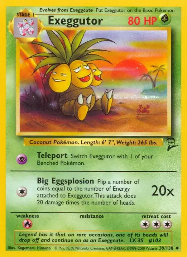 Exeggutor - Pokemon Base Set 2 #39