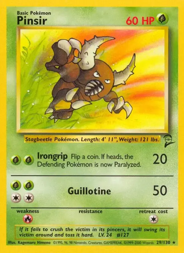 Pinsir - Pokemon Base Set 2 #29
