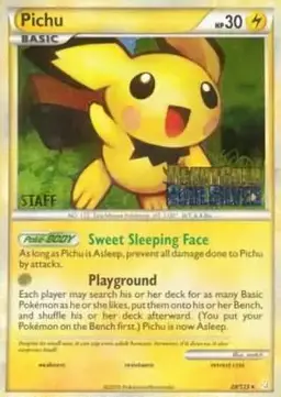 Pichu [Prerelease Staff] - Pokemon HeartGold & SoulSilver