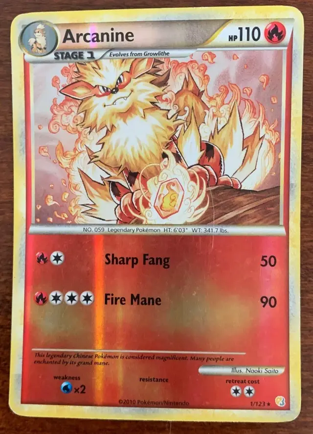 Arcanine [Reverse Holo] - Pokemon HeartGold & SoulSilver #1