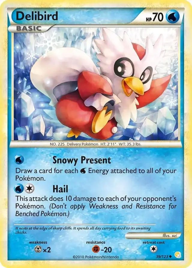 Delibird - Pokemon HeartGold & SoulSilver #39