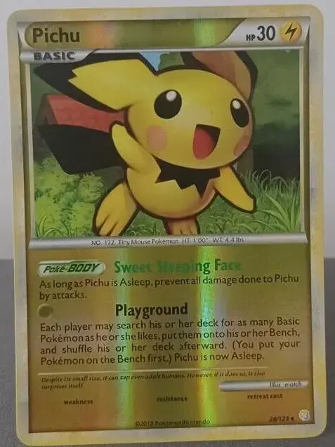 Pichu [Reverse Holo] - Pokemon HeartGold & SoulSilver #28