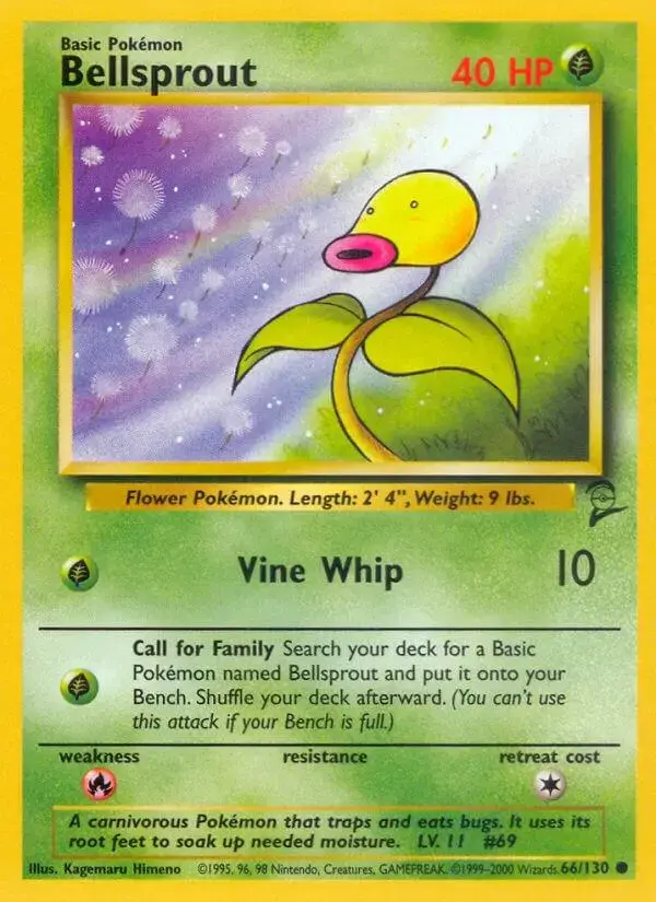 Bellsprout - Pokemon Base Set 2 #66
