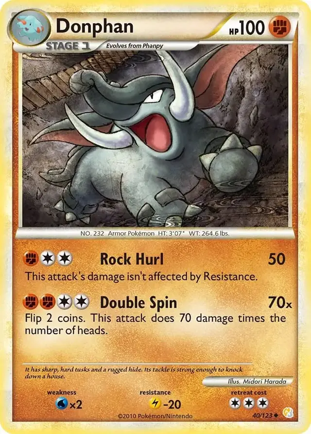 Donphan - Pokemon HeartGold & SoulSilver #40