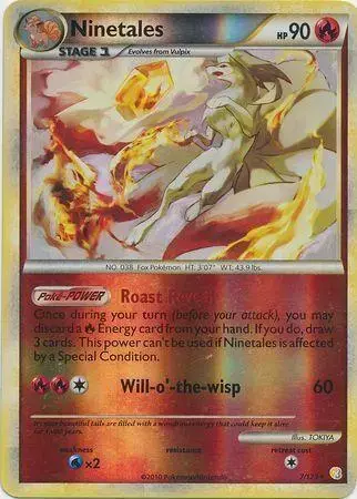 Ninetales [Reverse Holo] - Pokemon HeartGold & SoulSilver #7