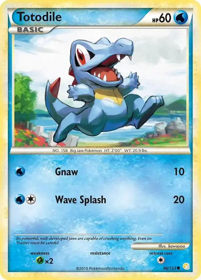 Totodile - Pokemon HeartGold & SoulSilver #86