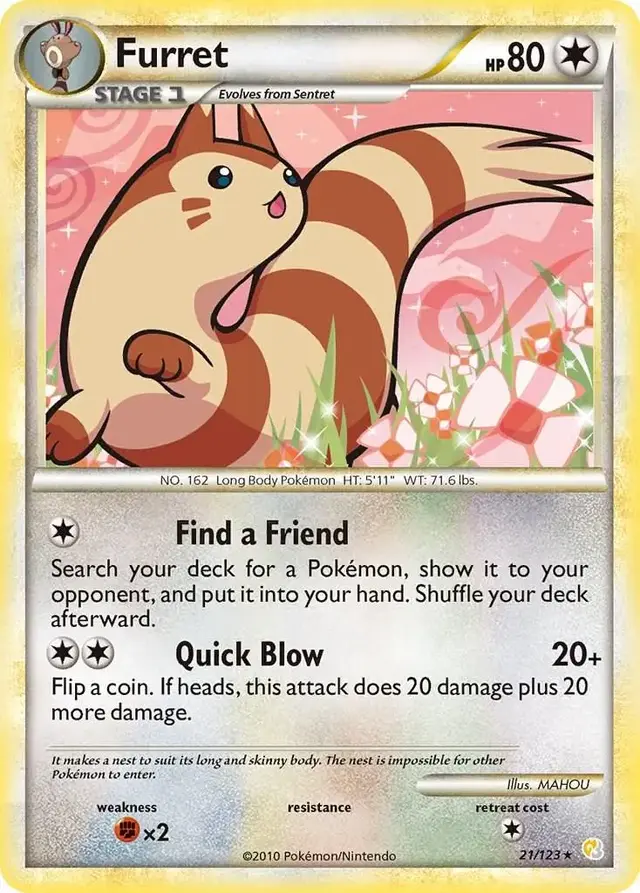 Furret - Pokemon HeartGold & SoulSilver #21