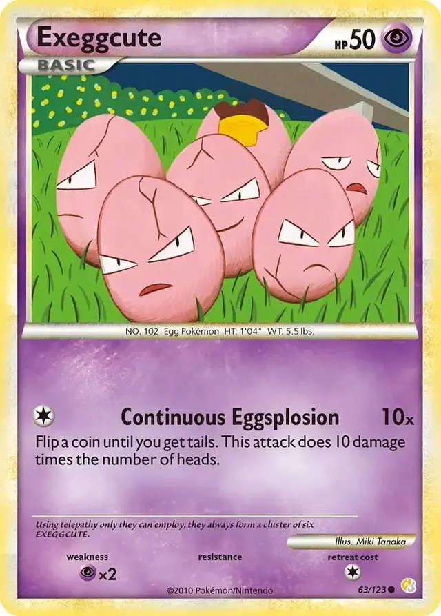 Exeggcute - Pokemon HeartGold & SoulSilver #63