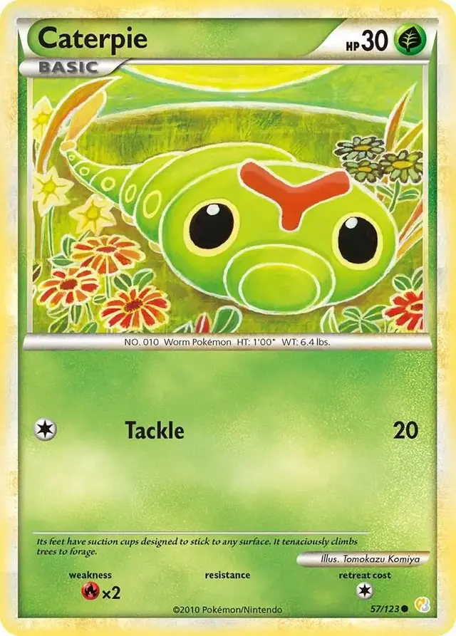 Caterpie - Pokemon HeartGold & SoulSilver #57