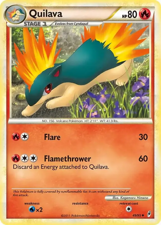 Quilava - Pokemon HeartGold & SoulSilver #49