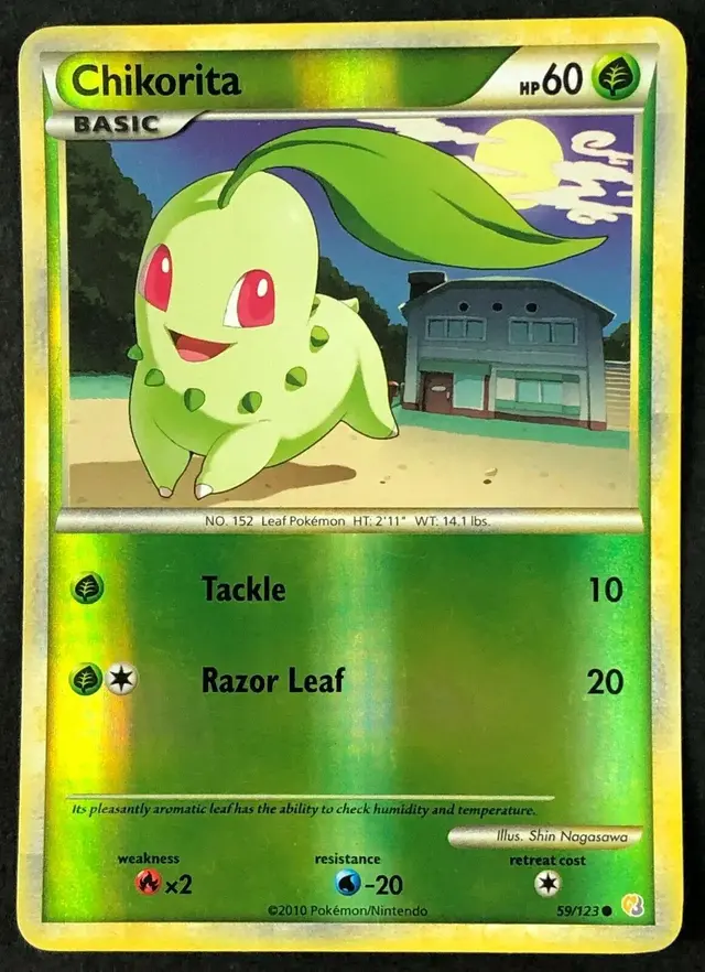 Chikorita [Reverse Holo] - Pokemon HeartGold & SoulSilver #59