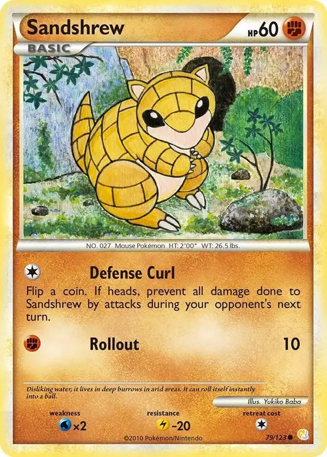 Sandshrew - Pokemon HeartGold & SoulSilver #79