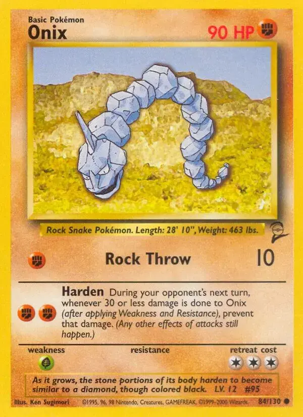 Onix - Pokemon Base Set 2 #84