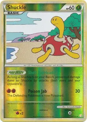 Shuckle [Reverse Holo] - Pokemon HeartGold & SoulSilver #11