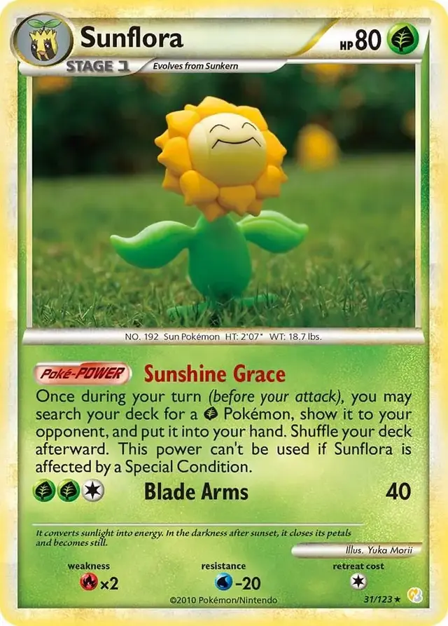 Sunflora - Pokemon HeartGold & SoulSilver #31