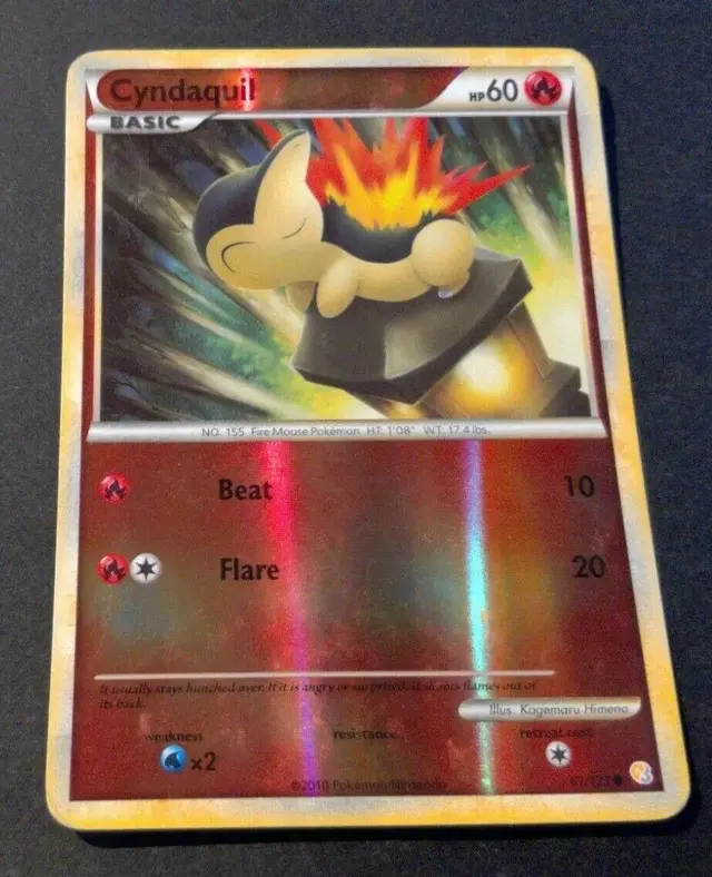 Cyndaquil [Reverse Holo] - Pokemon HeartGold & SoulSilver #61