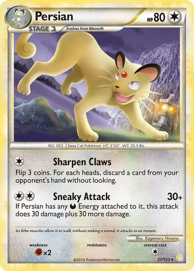 Persian - Pokemon HeartGold & SoulSilver #27