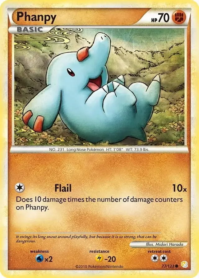 Phanpy - Pokemon HeartGold & SoulSilver #77