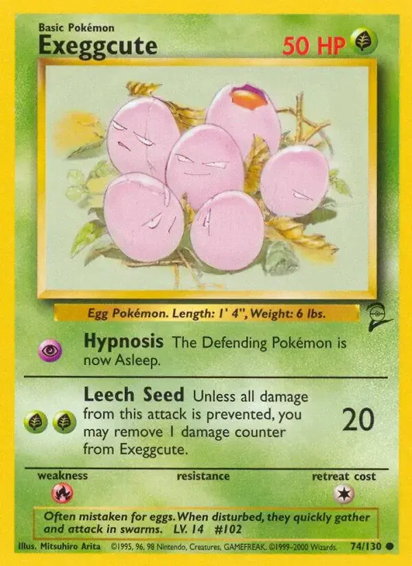 Exeggcute - Pokemon Base Set 2 #74