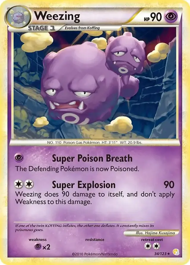 Weezing - Pokemon HeartGold & SoulSilver #34