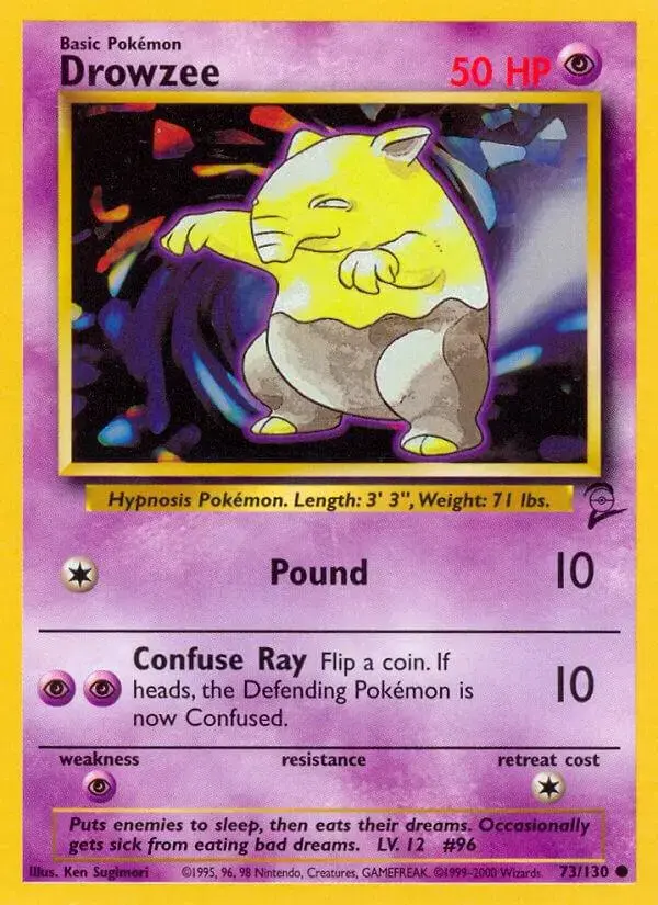 Drowzee - Pokemon Base Set 2 #73