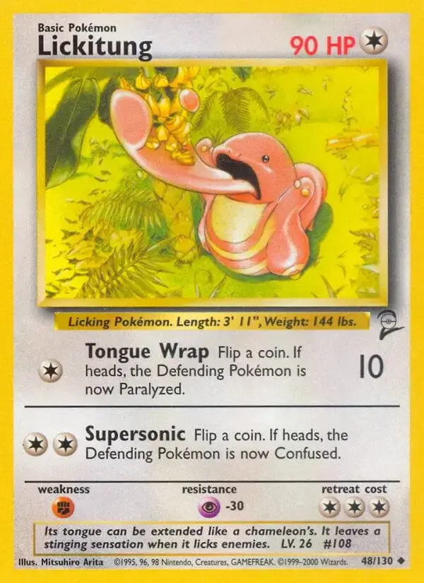Lickitung - Pokemon Base Set 2 #48