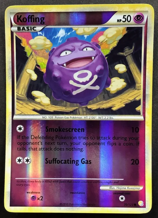 Koffing [Reverse Holo] - Pokemon HeartGold & SoulSilver #70