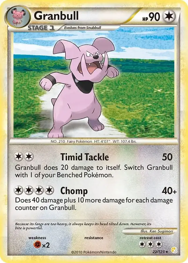 Granbull - Pokemon HeartGold & SoulSilver #22