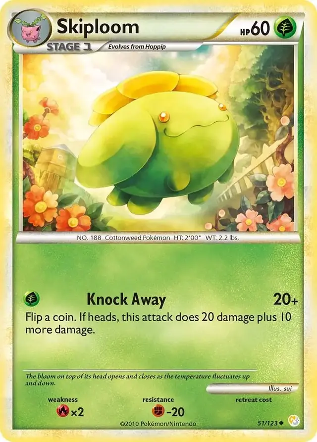 Skiploom - Pokemon HeartGold & SoulSilver #51