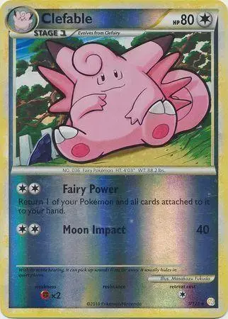 Clefable [Reverse Holo] - Pokemon HeartGold & SoulSilver #3