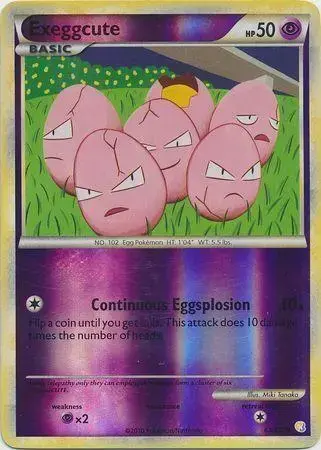 Exeggcute [Reverse Holo] - Pokemon HeartGold & SoulSilver #63