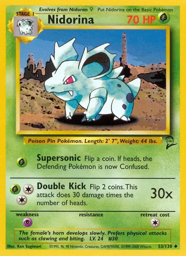 Nidorina - Pokemon Base Set 2 #53