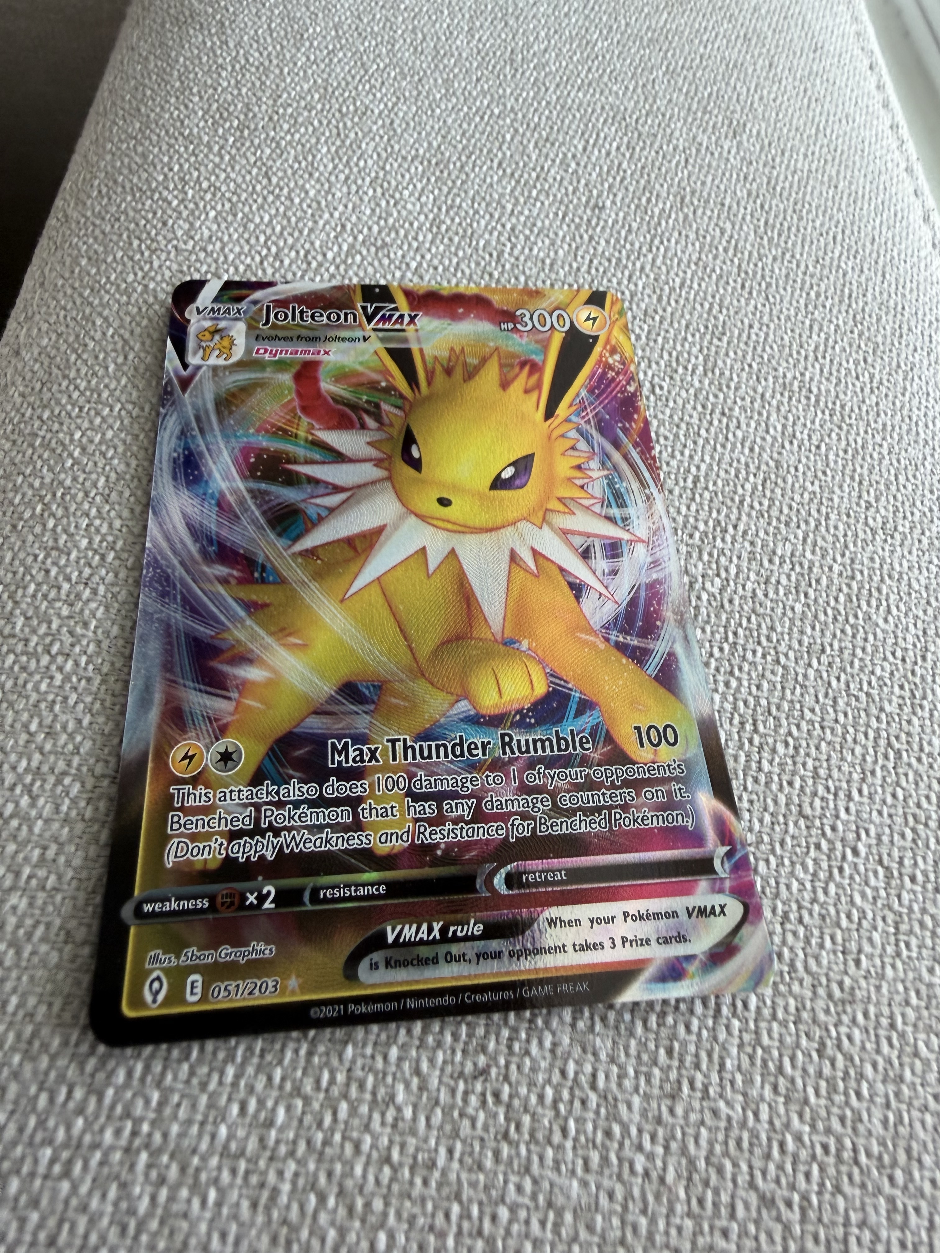Jolteon VMAX - Pokemon Evolving Skies #51 | DOUBLE HOLO