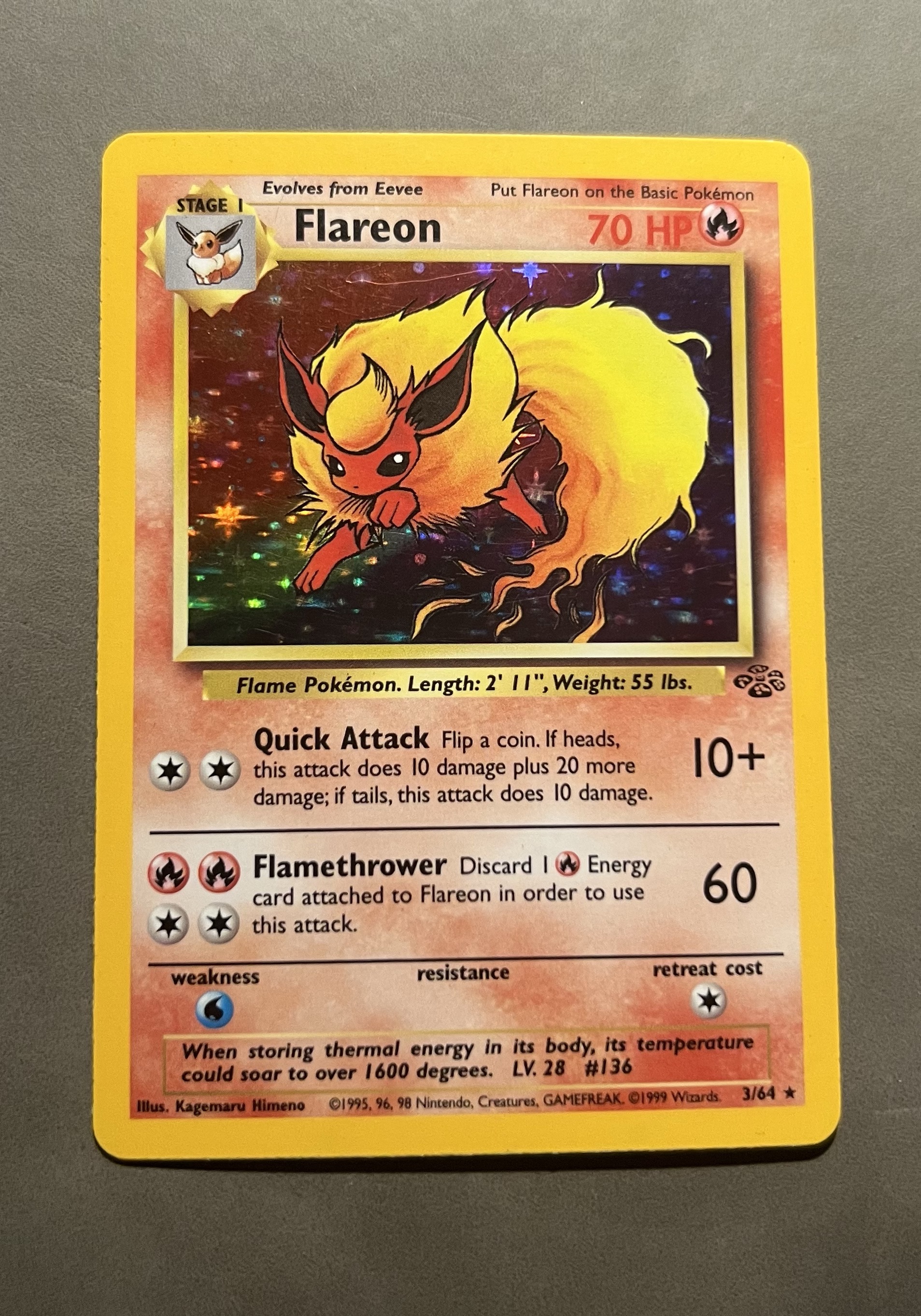 Flareon - Pokemon Jungle #3 Price & Value ($92.43)