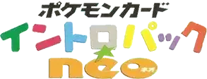 Pokemon Japanese Intro Pack Neo set logo